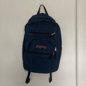 Navy Jansport Big Student Backpack